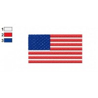 American Flag Embroidery Design 03